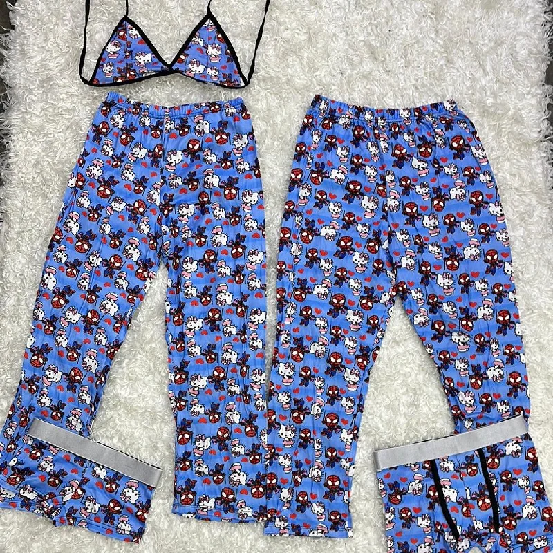 Spiderkitty blue 5 pcs pajama duo